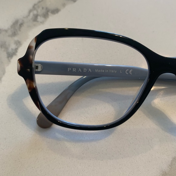 Prada Eyeglass VPR 03V Frame. Great condition. Brown, black  color. - Picture 10 of 16